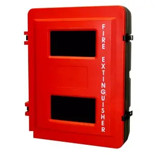 Double Fire Extinguisher Plastic Cabinet